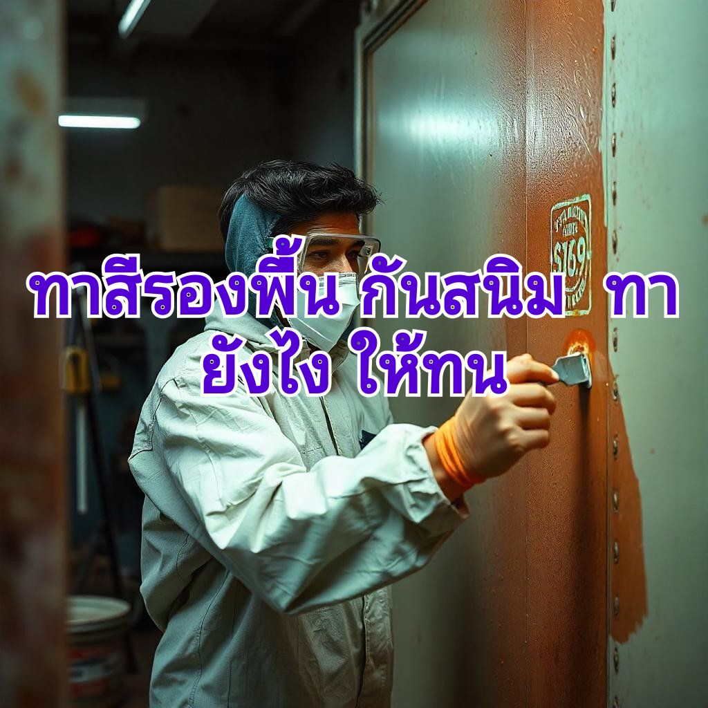 ทาสีรองพื้นกันสนิม