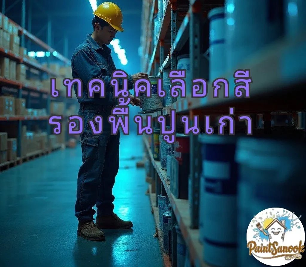 เลือกสีรองพื้นปูนเก่า