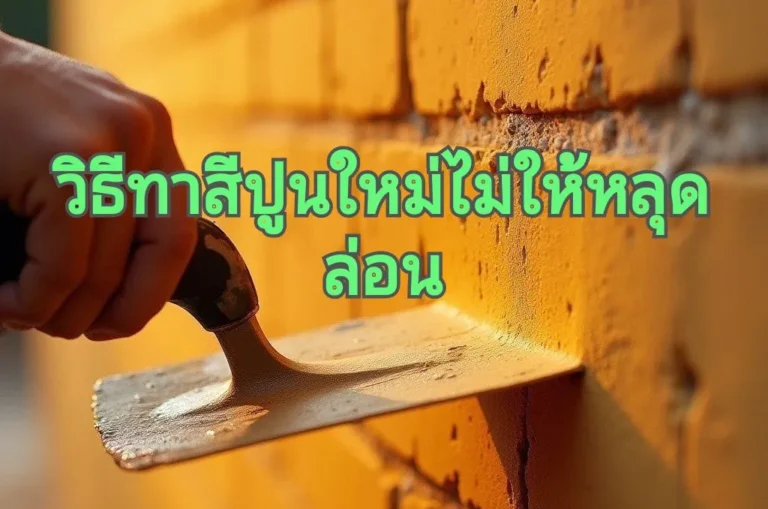 ฉาบปูนใหม่ทำไง