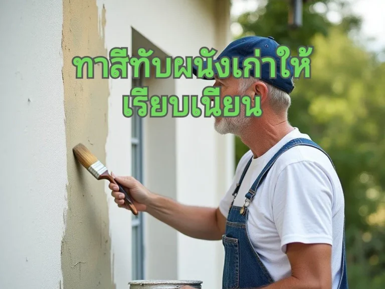 ทาสีบ้านทับสีเก่า