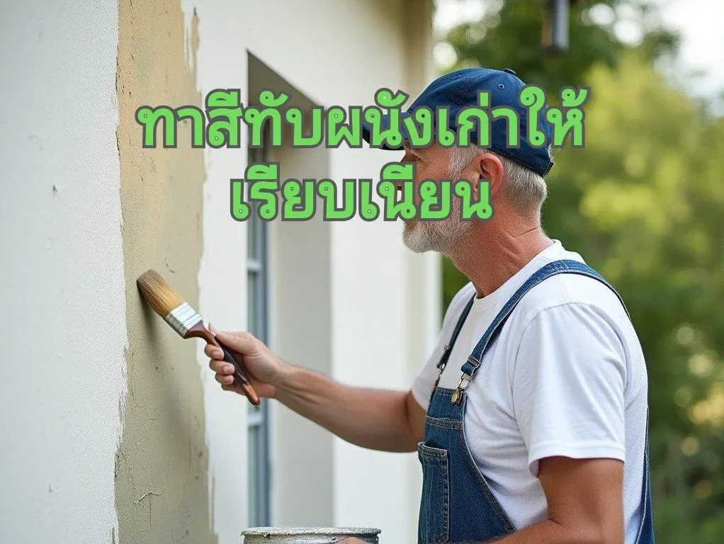 ทาสีบ้านทับสีเก่า