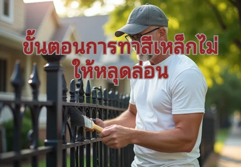ทาสีรั้วเหล็กทาสี