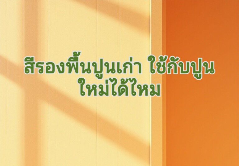 สีรองพื้นปูนเก่า ปูนใหม่
