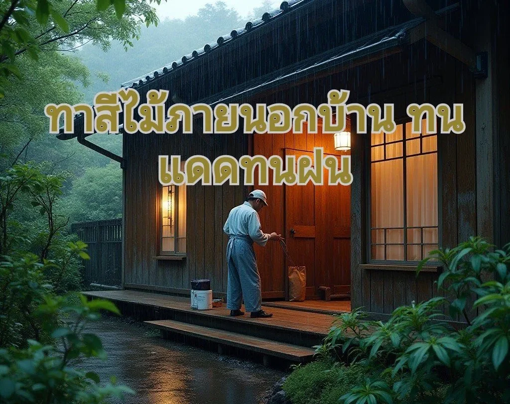 ทาสีย้อมไม้