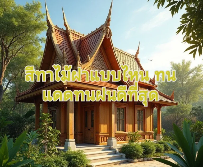 ทาสีไม้ฝาบ้าน