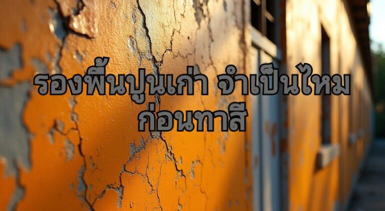 ทำไมต้องทาสีรองพื้นปูนเก่ากี่ประเภท
