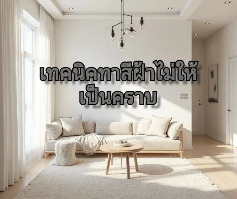 ฝ้าเพดานให้เรียบ