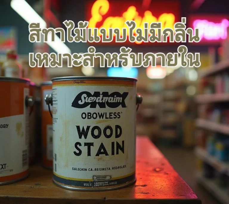 สีทาไม้ไม่มีกลิ่น