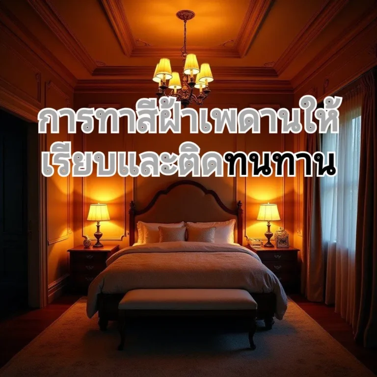 ทาสีฝ้าเพดานทำยังไง