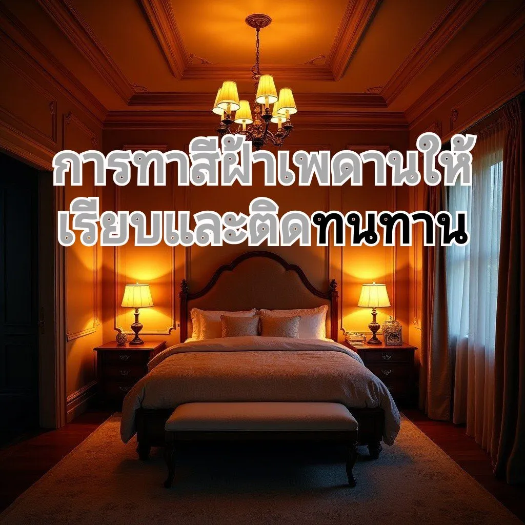 ทาสีฝ้าเพดานทำยังไง