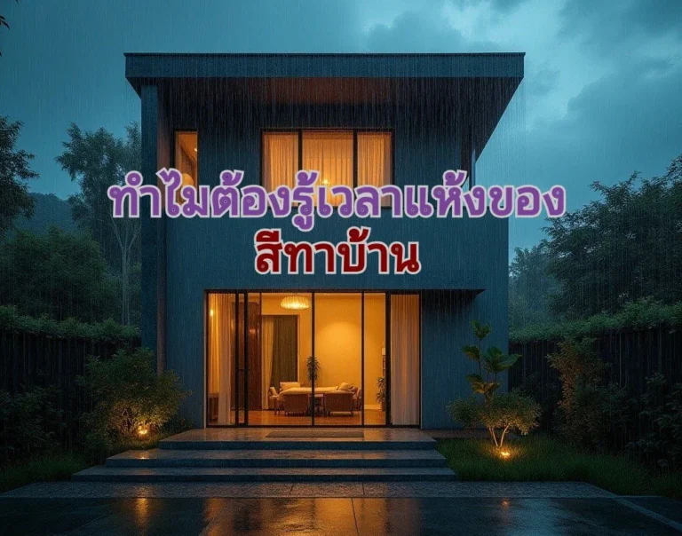 รู้เวลาแห้งของสีทาบ้าน