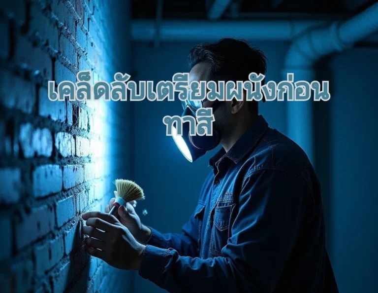 เตรียมผนังก่อนที่จะทาสีใหม่