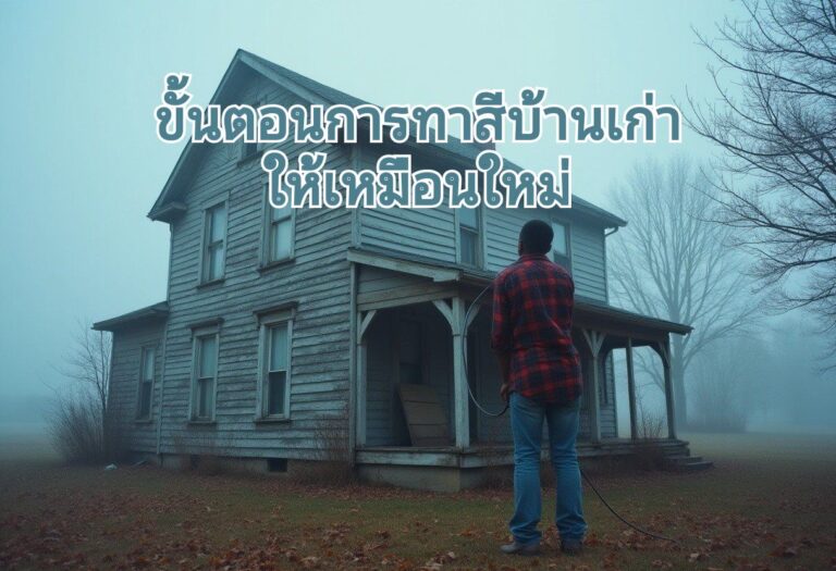 ทาสีบ้านเก่าให้ดูใหม่