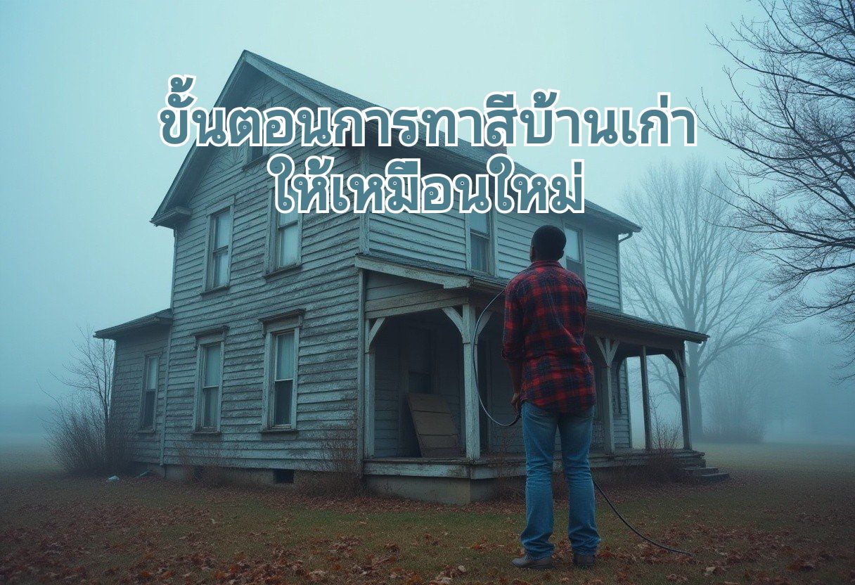 ทาสีบ้านเก่าให้ดูใหม่