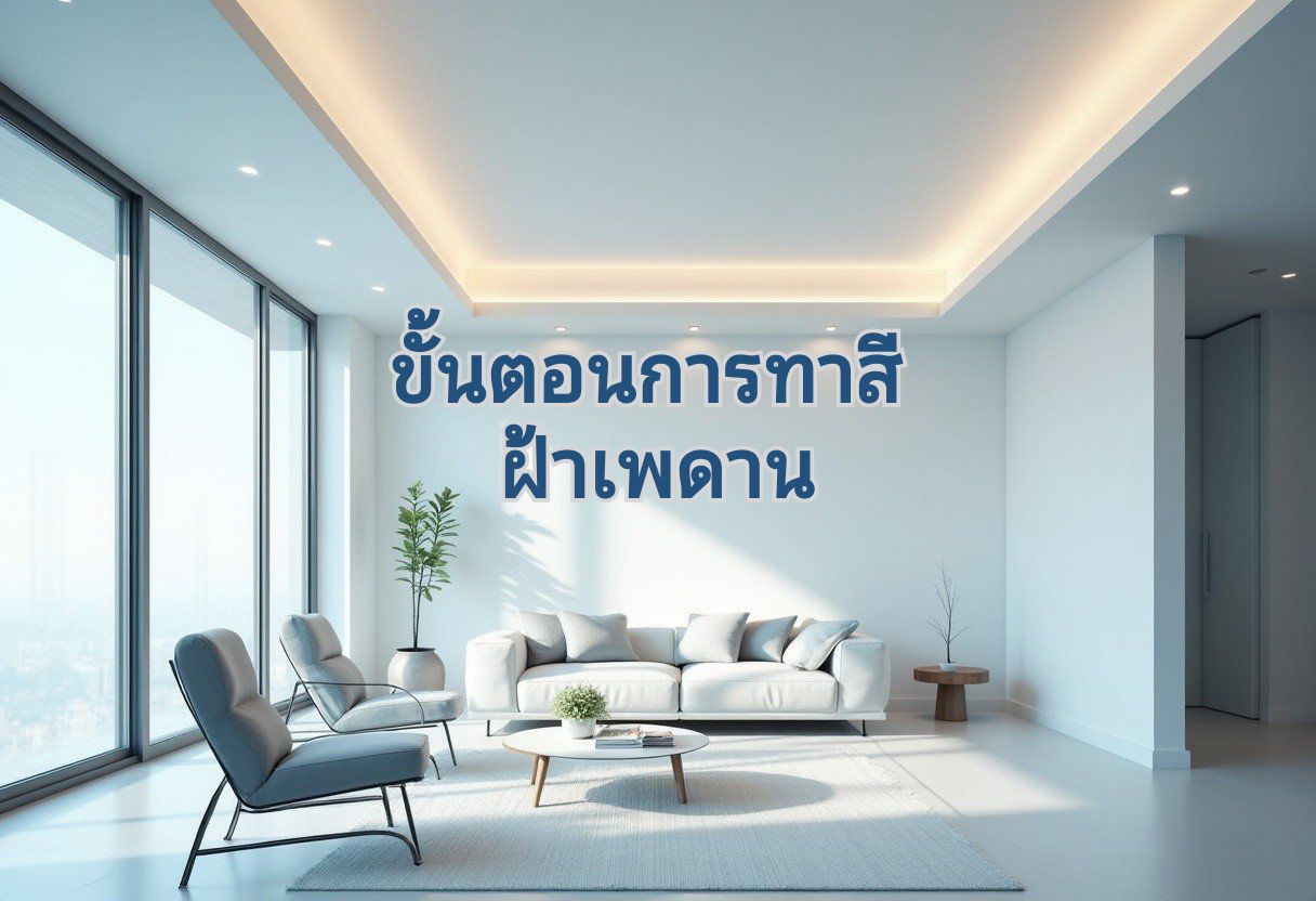 ทาสีฝ้าเพดานให้สูง