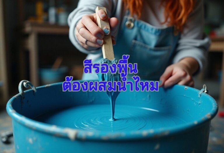 ทำไม สีทาบ้านต้องผสมน้ำก่อนทา ?
