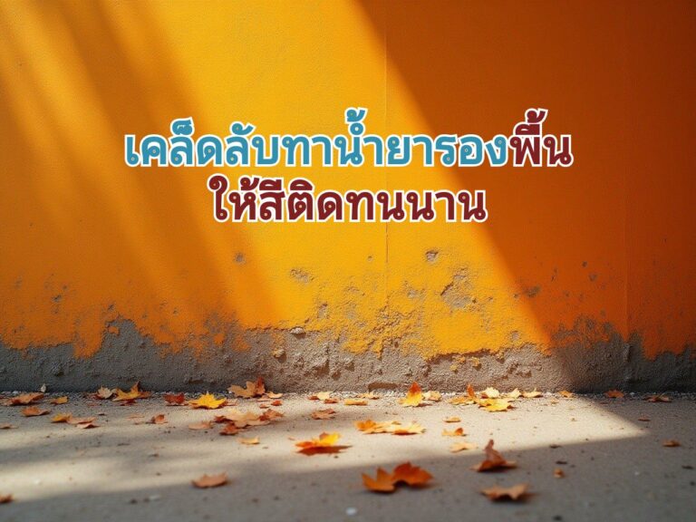 เลือกใช้น้ำยารองพื้นปูนเก่า