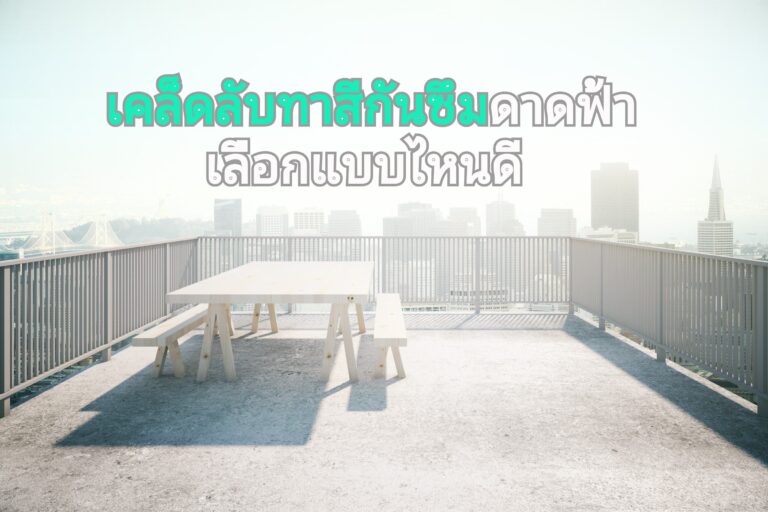 ทาสีกันซึมดาดฟ้า ให้สวย