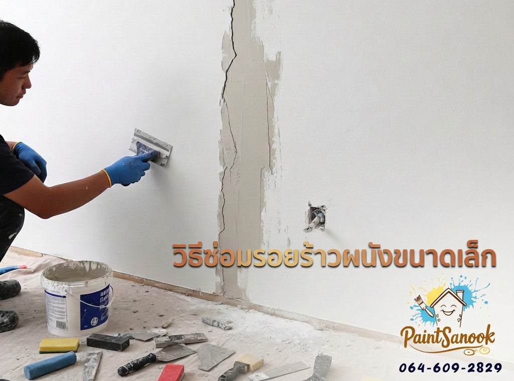ซ่อมรอยแตกร้าวขนาดเล็กทำเองได้