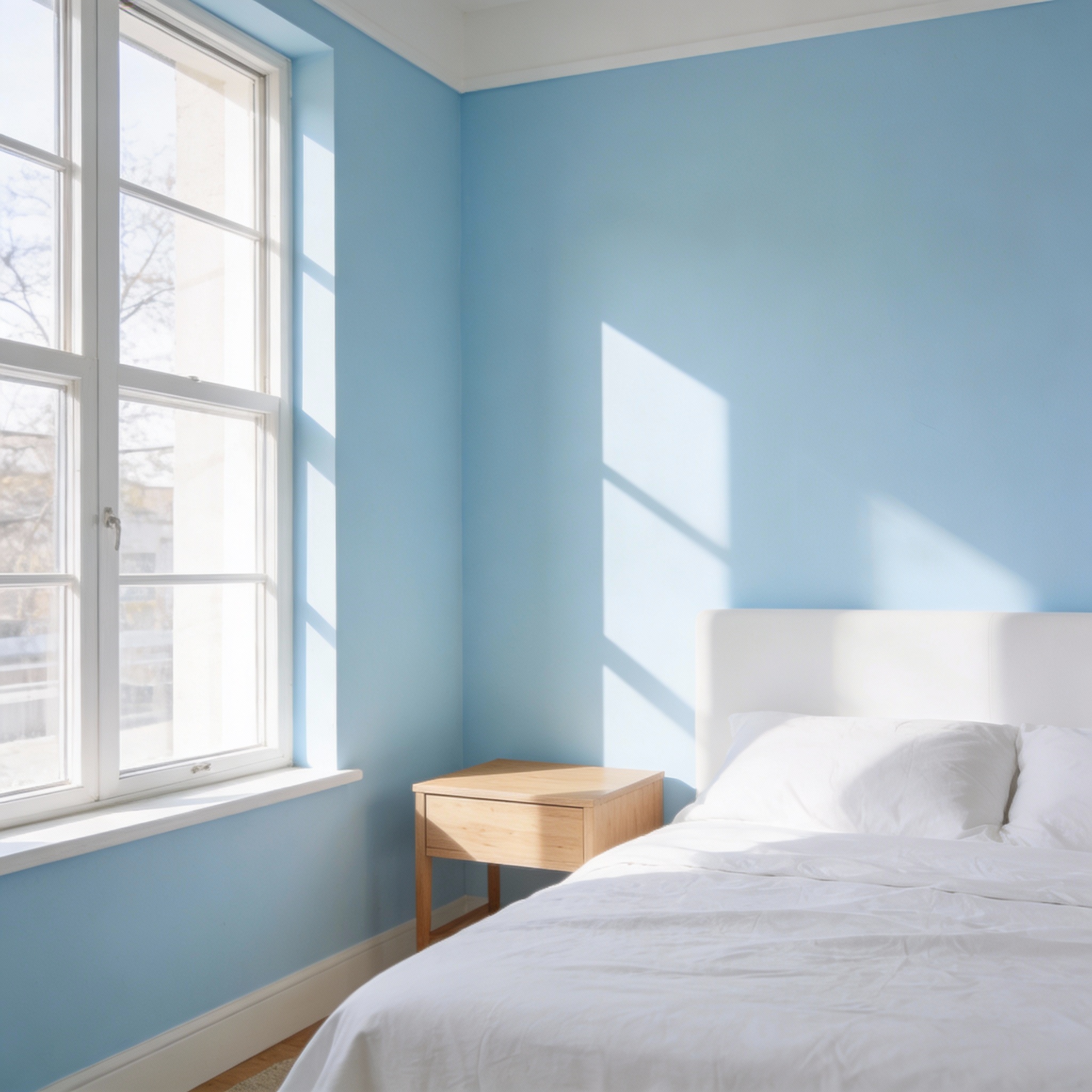 ทาสีห้องนอนใหม่สวยงาม