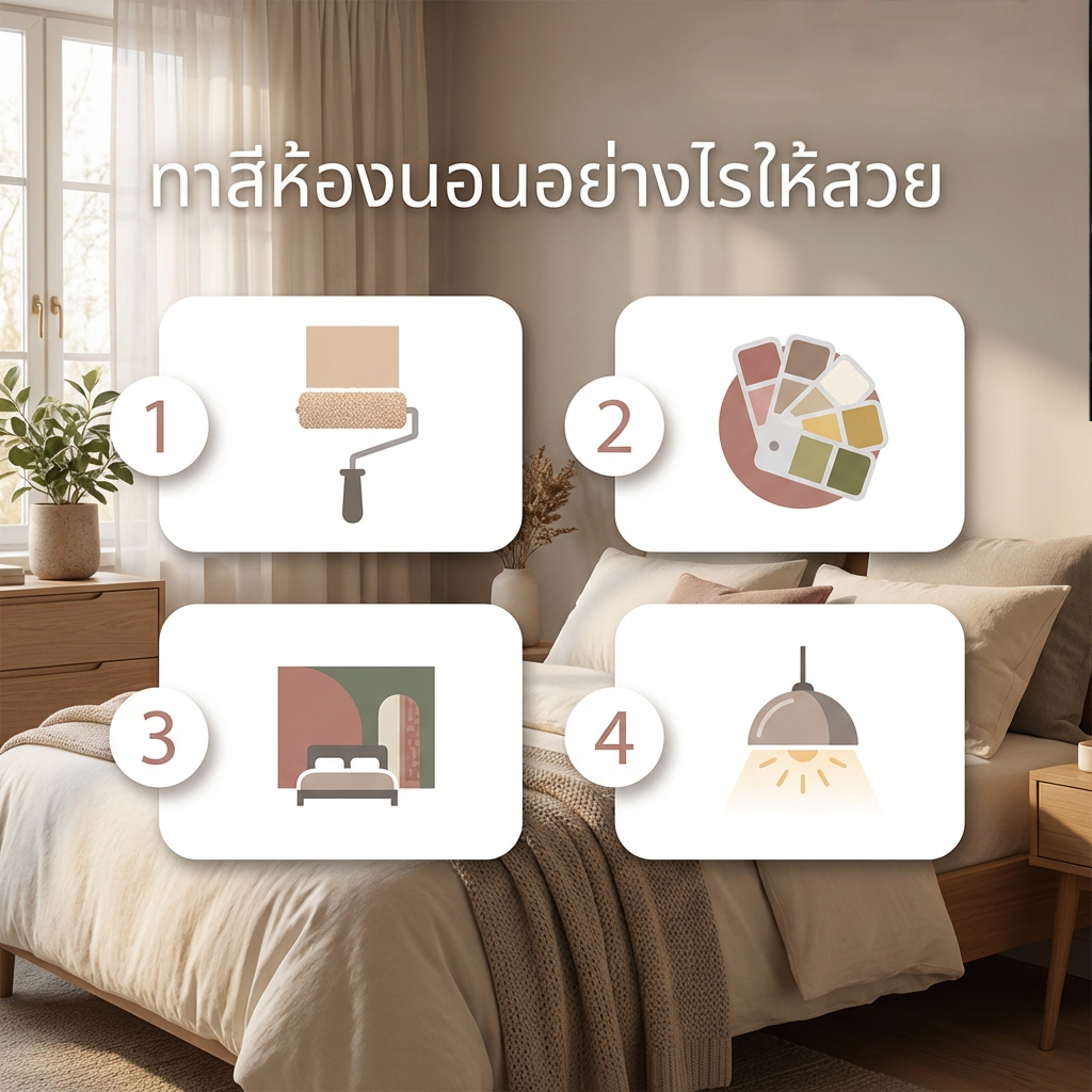 ทาสีห้องนอน