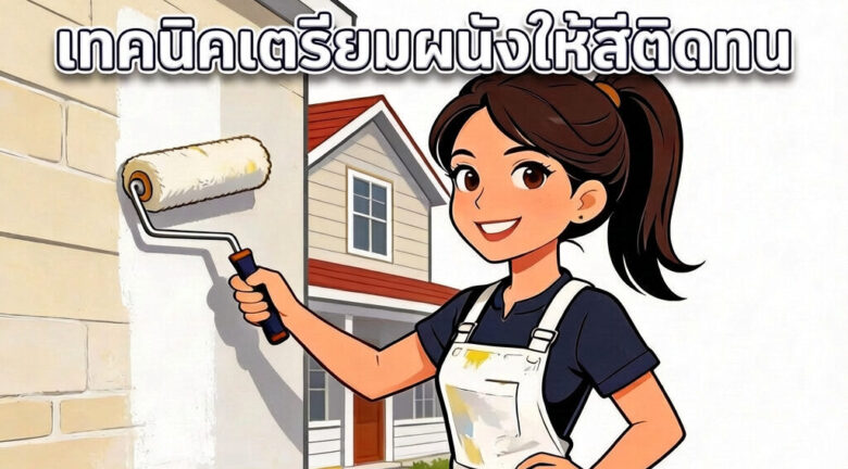 เตรียมผนังก่อนที่จะทาสีบ้าน