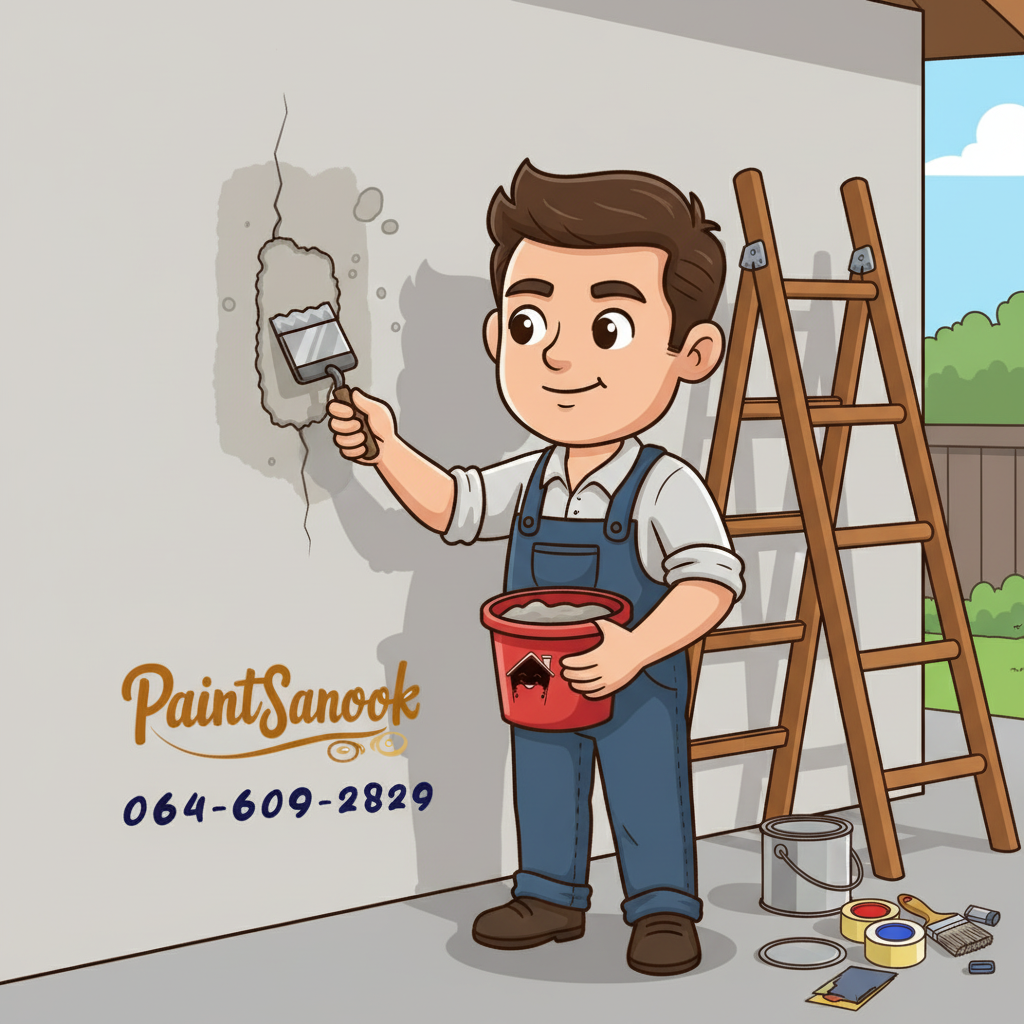 เตรียมผนังก่อนจะทาสีบ้าน