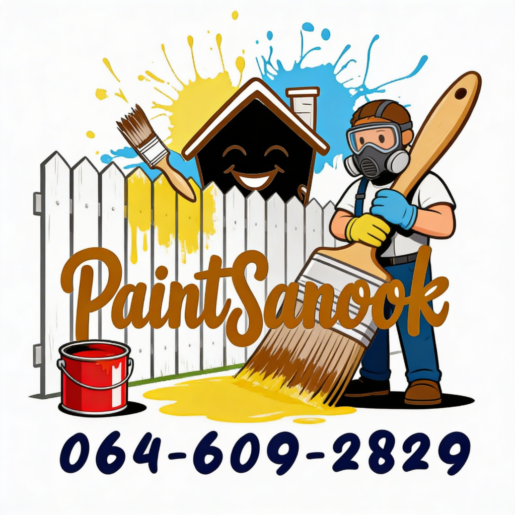 การทาสีเหล็กรั้วบ้าน