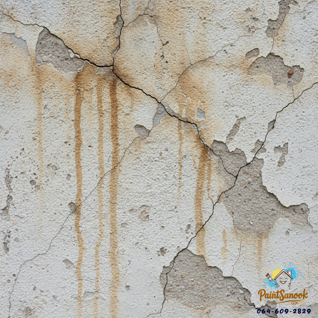 ความแตกต่างของสีรองพื้นปูนเก่า