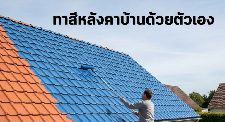 ทาสีหลังคาตัวเอง