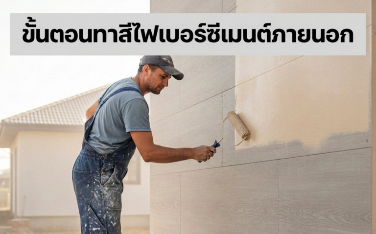 ทาสีไฟเบอร์ซีเมนต์