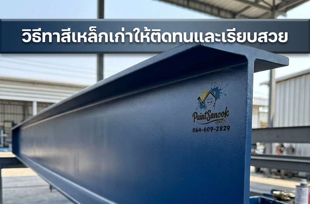 การทาสีเหล็กแบบไหนให้ติดทน