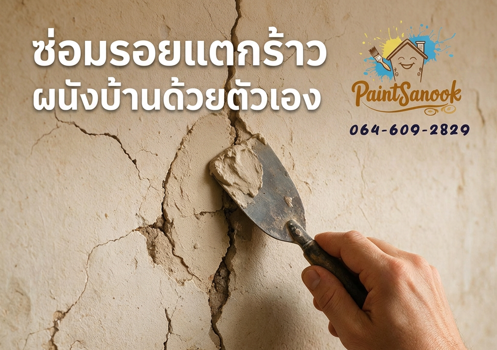 ซ่อมรอยแตกร้าวผนังด้วยตัวเอง